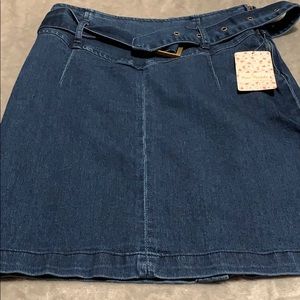 NWT Womens Free People Jean skirt 6